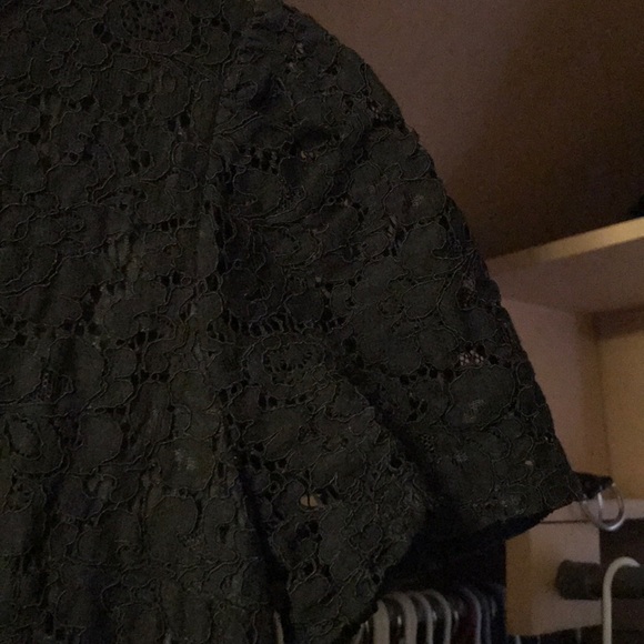 Black womens eyelet express top - Picture 3 of 6